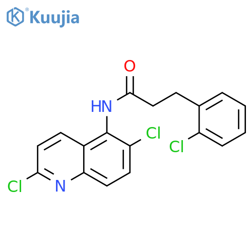 Benzenepropanamide, 2-chloro-N-(2,6-dichloro-5-quinolinyl)- structure