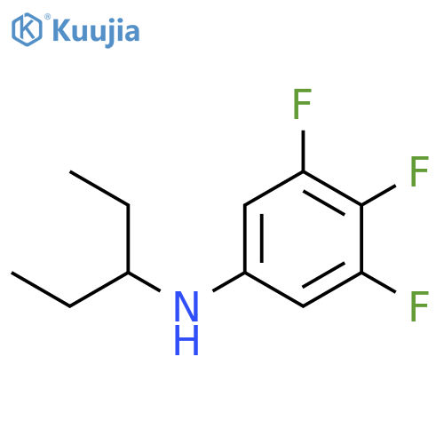 Benzenamine, N-(1-ethylpropyl)-3,4,5-trifluoro- structure