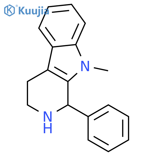 1H-Pyrido[3,4-b]indole, 2,3,4,9-tetrahydro-9-methyl-1-phenyl-, (1S)- structure