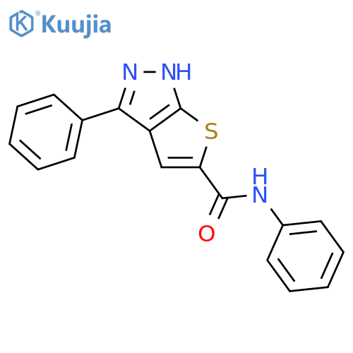 1H-Thieno[2,3-c]pyrazole-5-carboxamide, N,3-diphenyl- structure