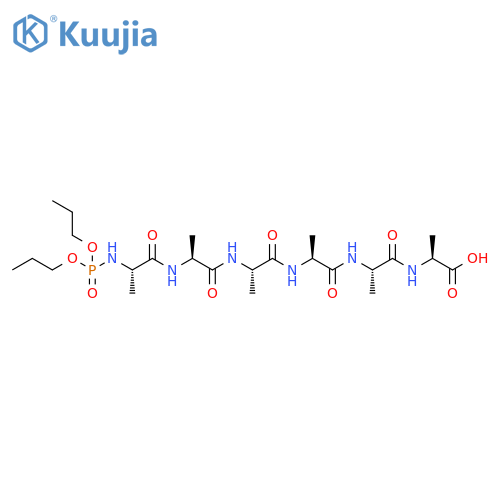 L-Alanine,N-(dipropoxyphosphinyl)-L-alanyl-L-alanyl-L-alanyl-L-alanyl-L-alanyl- structure