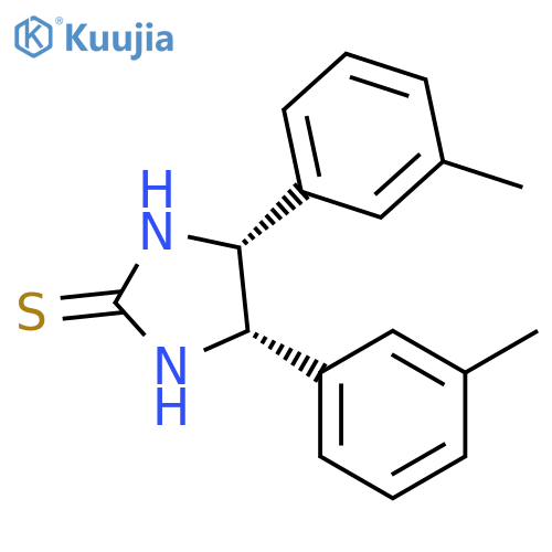 2-Imidazolidinethione, 4,5-bis(3-methylphenyl)-, (4R,5S)-rel- structure