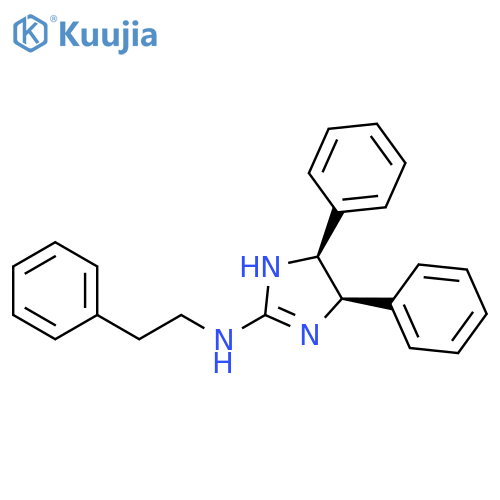 1H-Imidazol-2-amine, 4,5-dihydro-4,5-diphenyl-N-(2-phenylethyl)-,(4R,5S)-rel- structure