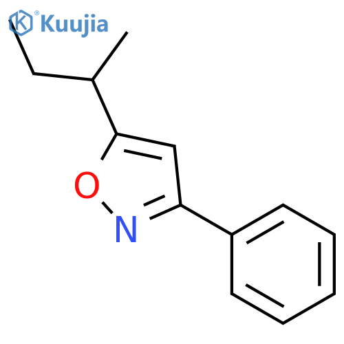 Isoxazole, 5-(1-methylpropyl)-3-phenyl- structure