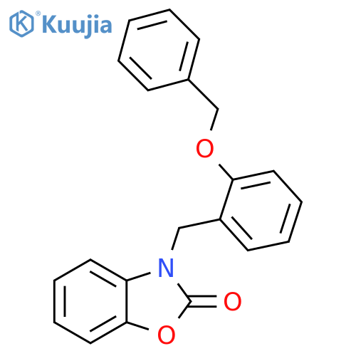 3-{2-(benzyloxy)phenylmethyl}-2,3-dihydro-1,3-benzoxazol-2-one structure