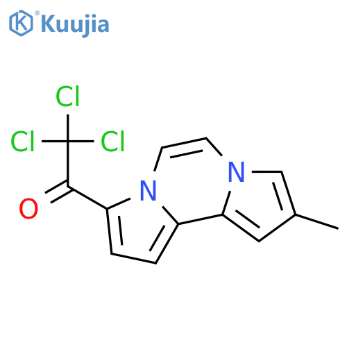 Ethanone, 2,2,2-trichloro-1-(9-methyldipyrrolo[1,2-a:2',1'-c]pyrazin-3-yl)- structure