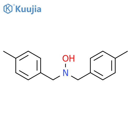 Benzenemethanamine, N-hydroxy-4-methyl-N-[(4-methylphenyl)methyl]- structure