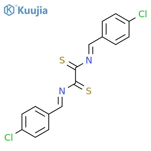ETHANEDITHIOAMIDE, BIS[(4-CHLOROPHENYL)METHYLENE]- structure