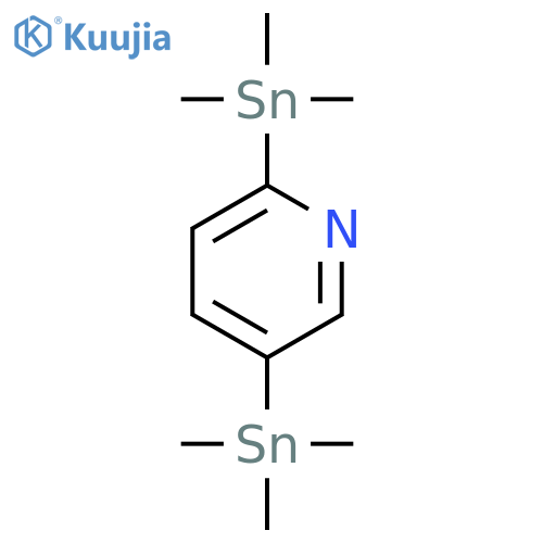 Pyridine, 2,5-bis(trimethylstannyl)- structure