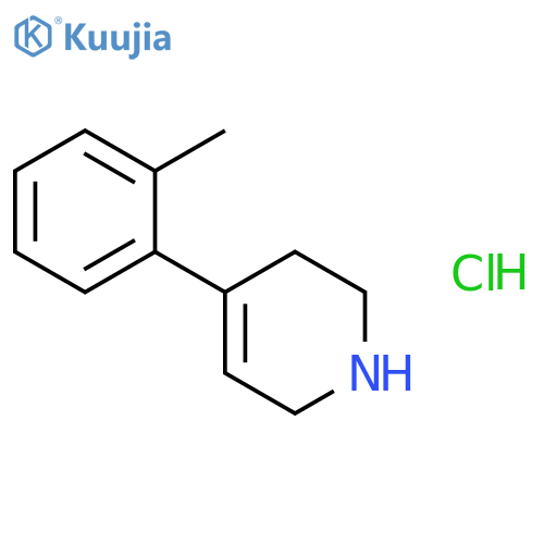 4-(o-tolyl)-1,2,3,6-tetrahydropyridine;hydrochloride structure