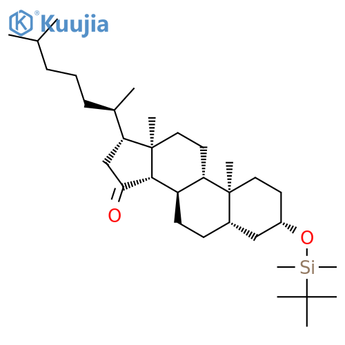 Cholestan-15-one, 3-[[(1,1-dimethylethyl)dimethylsilyl]oxy]-, (3b,5a)- structure