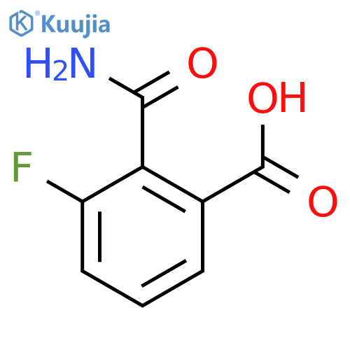 2-Carbamoyl-3-fluorobenzoic acid structure