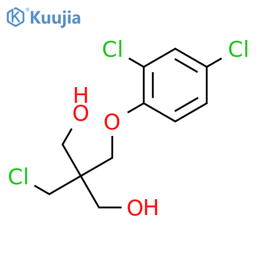 2-(chloromethyl)-2-[(2,4-dichlorophenoxy)methyl]propane-1,3-diol structure