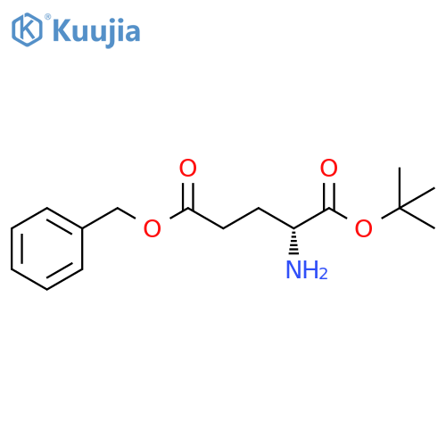 5-benzyl 1-tert-butyl (2R)-2-aminopentanedioate structure