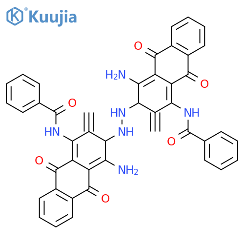 N,N'-[azinobis[methylidyne(4-amino-9,10-dihydro-9,10-dioxoanthracene-3,1-diyl)]]bisbenzamide structure