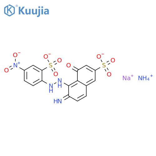 2-Naphthalenesulfonicacid, 6-amino-4-hydroxy-5-[2-(4-nitro-2-sulfophenyl)diazenyl]-, ammonium sodiumsalt (1:?:?) structure
