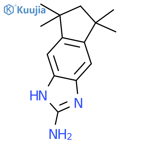 Indeno[5,6-d]imidazol-2-amine, 1,5,6,7-tetrahydro-5,5,7,7-tetramethyl- structure