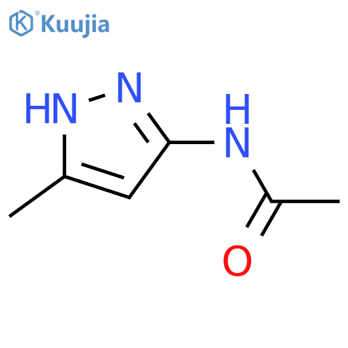 N-(3-methyl-1H-pyrazol-5-yl)acetamide structure