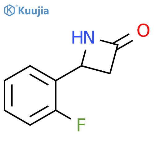 4-(2-fluorophenyl)azetidin-2-one structure