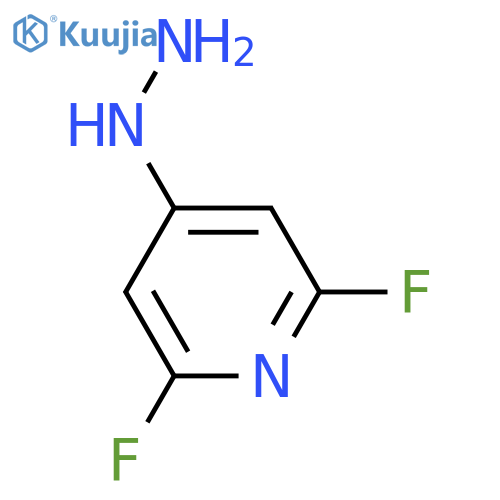 2,6-Difluoro-4-hydrazinylpyridine structure