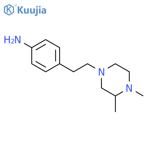 4-[2-(3,4-dimethyl-1-piperazinyl)ethyl]Benzenamine structure