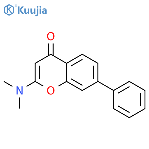2-(dimethylamino)-7-phenyl-4H-chromen-4-one structure
