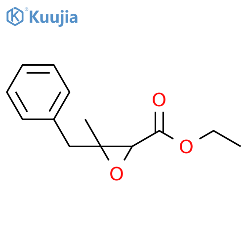 2-Oxiranecarboxylic acid, 3-methyl-3-(phenylmethyl)-, ethyl ester structure
