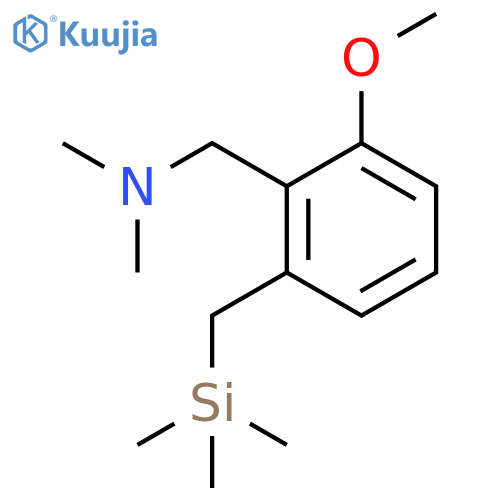 Benzenemethanamine, 2-methoxy-N,N-dimethyl-6-[(trimethylsilyl)methyl]- structure
