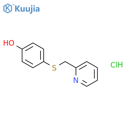 Phenol, 4-[(2-pyridinylmethyl)thio]-, hydrochloride structure