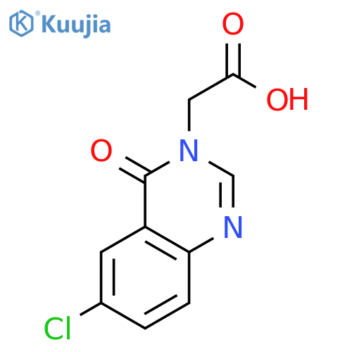 (6-CHLORO-4-OXO-4H-QUINAZOLIN-3-YL)-ACETIC ACID structure
