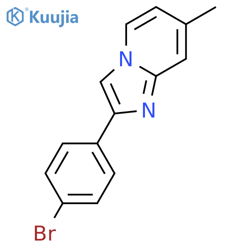 2-(4-bromophenyl)-7-methylimidazo[1,2-a]pyridine structure