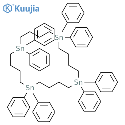 1,6,11,16-Tetrastannacycloeicosane, 1,1,6,6,11,11,16,16-octaphenyl- structure