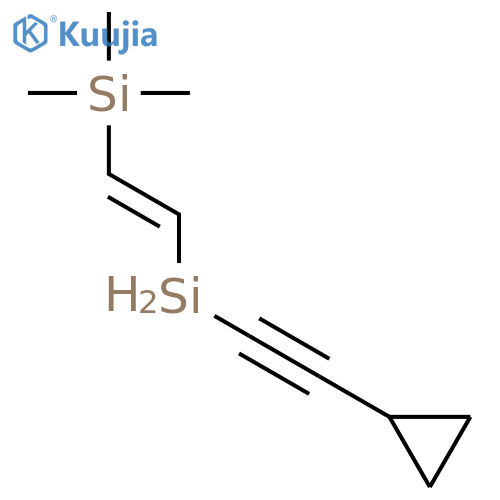 Silane, [2-(cyclopropylethynylsilyl)ethenyl]trimethyl- structure