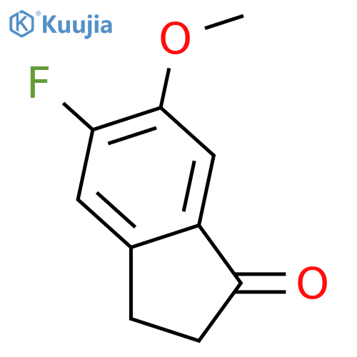 5-Fluoro-6-methoxy-2,3-dihydro-1H-inden-1-one structure