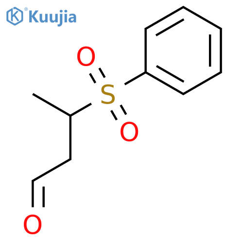Butanal, 3-(phenylsulfonyl)- structure