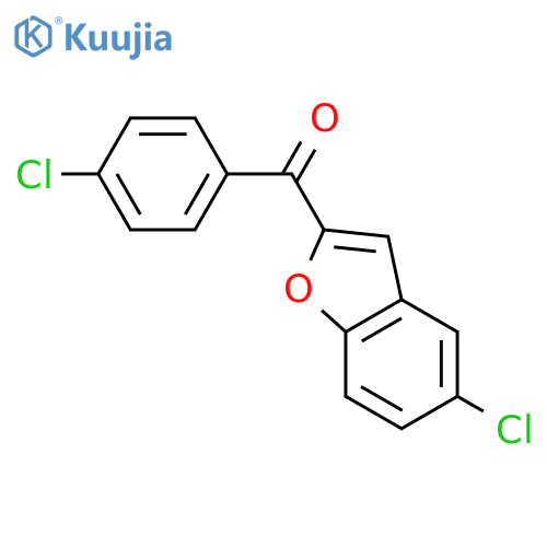 5-CHLORO-2-(4-CHLOROBENZOYL)BENZOFURAN structure