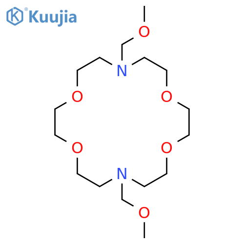 1,4,10,13-Tetraoxa-7,16-diazacyclooctadecane,7,16-bis(methoxymethyl)- structure