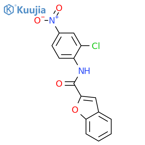 2-Benzofurancarboxamide, N-(2-chloro-4-nitrophenyl)- structure
