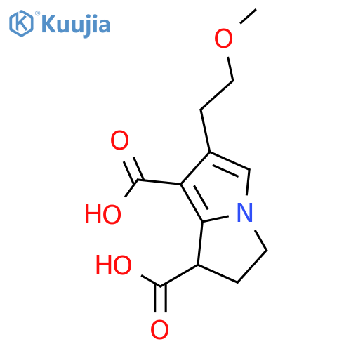 1H-PYRROLIZINE-1,7-DICARBOXYLIC ACID, 2,3-DIHYDRO-6-(2-METHOXYETHYL)- structure
