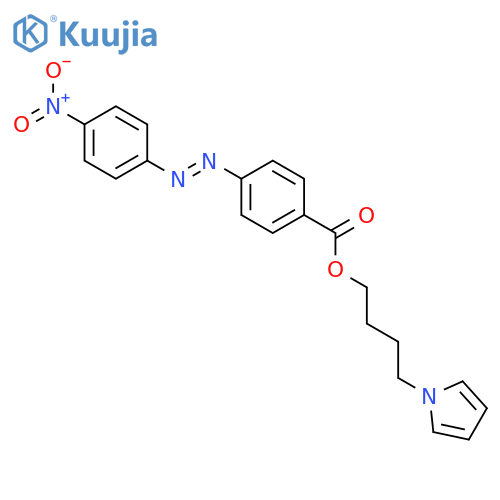Benzoic acid, 4-[(4-nitrophenyl)azo]-, 4-(1H-pyrrol-1-yl)butyl ester structure