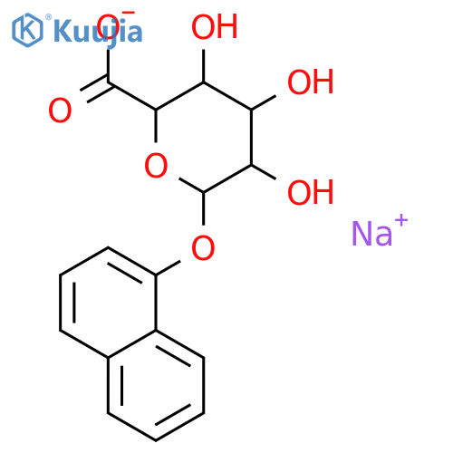 1-Naphthyl-β-D-glucuronide Sodium Salt structure