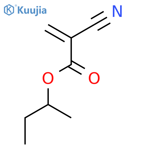 2-PROPENOIC ACID, 2-CYANO-, 1-METHYLPROPYL ESTER structure