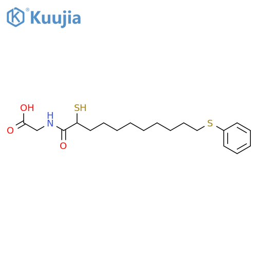 Glycine, N-[2-mercapto-1-oxo-11-(phenylthio)undecyl]- structure