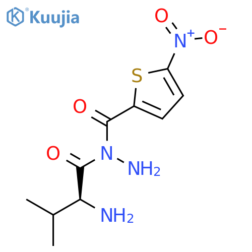 L-Valine, N-[(5-nitro-2-thienyl)carbonyl]-, hydrazide structure