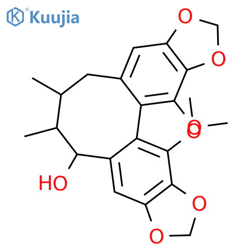 5,6,7,8-Tetrahydro-13,14-dimethoxy-6,7-dimethylcycloocta[1,2-f:3,4-f']bis[1,3]benzodioxol-5-ol structure