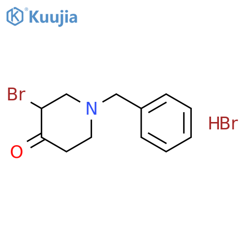 1-benzyl-3-bromo-piperidin-4-one;hydrobromide structure