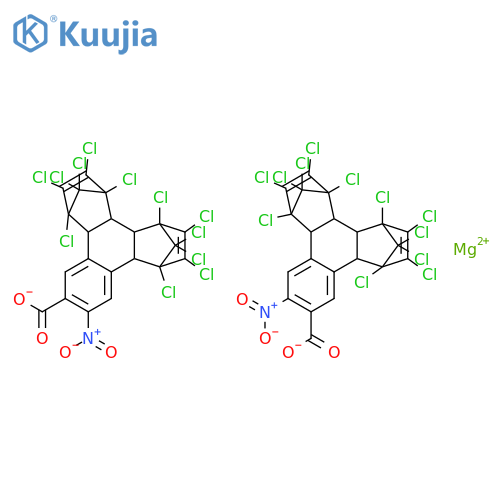 1,4:5,8-Dimethanotriphenylene-10-carboxylicacid,1,2,3,4,5,6,7,8,13,13,14,14-dodecachloro-1,4,4a,4b,5,8,8a,12b-octahydro-11-nitro-,magnesium salt (9CI) structure