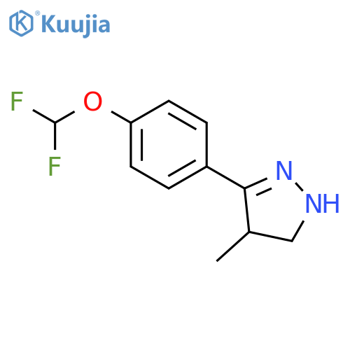 1H-PYRAZOLE, 3-[4-(DIFLUOROMETHOXY)PHENYL]-4,5-DIHYDRO-4-METHYL- structure