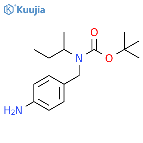 Carbamic acid, [(4-aminophenyl)methyl](1-methylpropyl)-,1,1-dimethylethyl ester structure