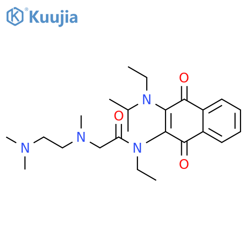 Acetamide,2-[[2-(dimethylamino)ethyl]methylamino]-N-ethyl-N-[3-[ethyl(1-methylethyl)amino]-1,4-dihydro-1,4-dioxo-2-naphthalenyl]- structure